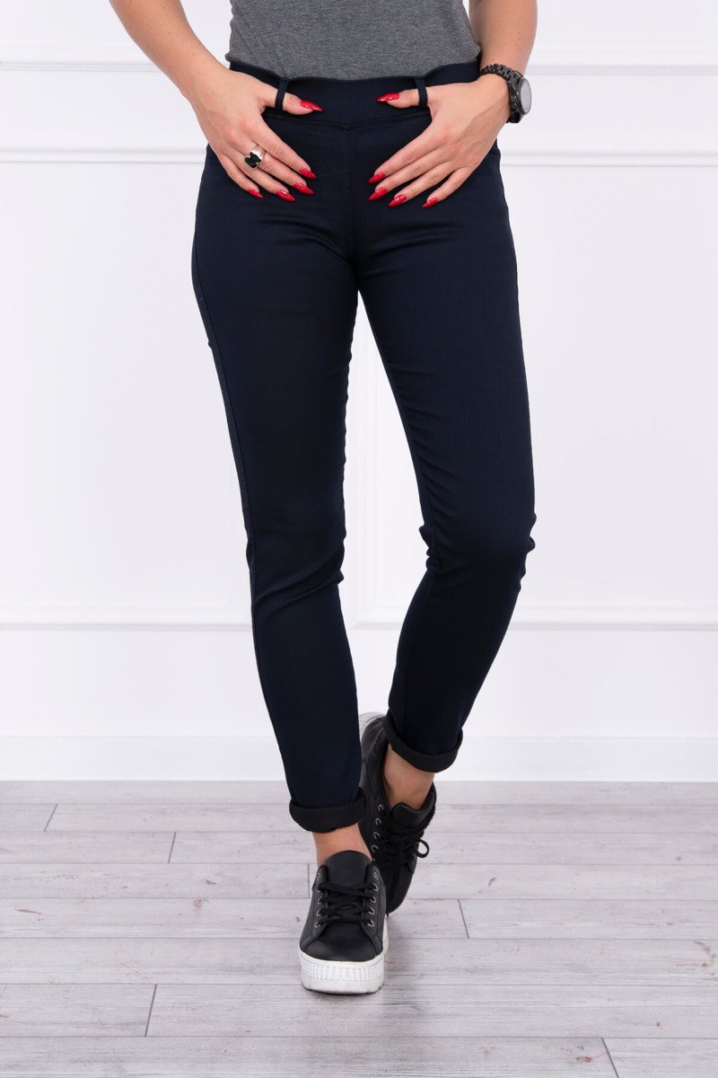 Farebné dámske džínsy elastické granátové