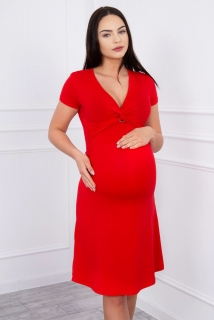 Šaty pre tehotné červené