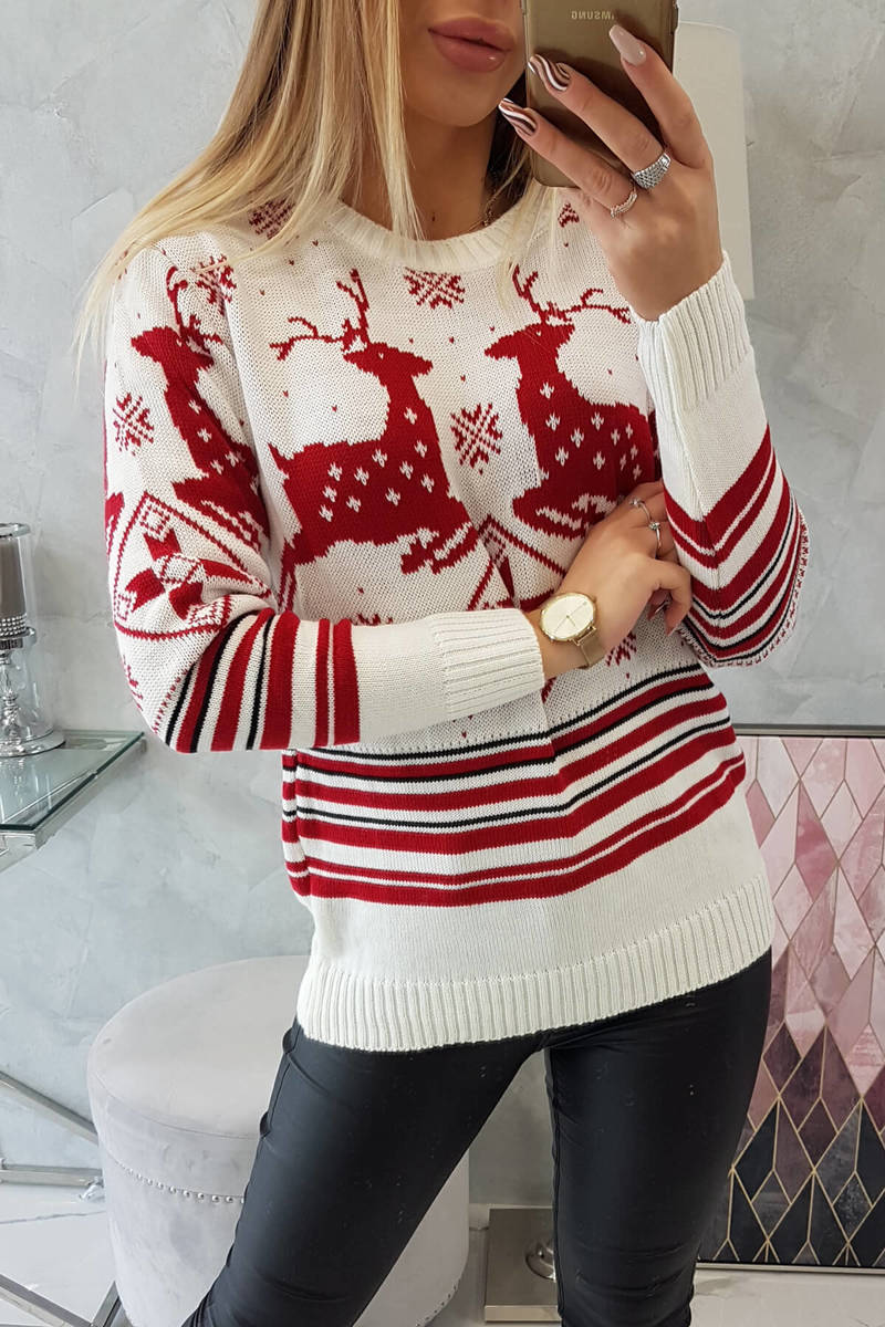 smotanový vianočný sveter dámsky