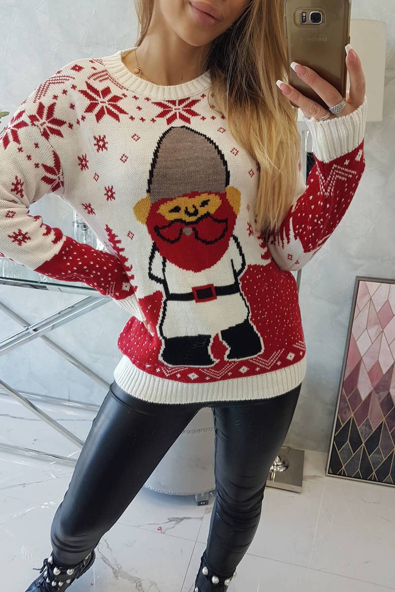 smotanový vianočný sveter dedo Mráz